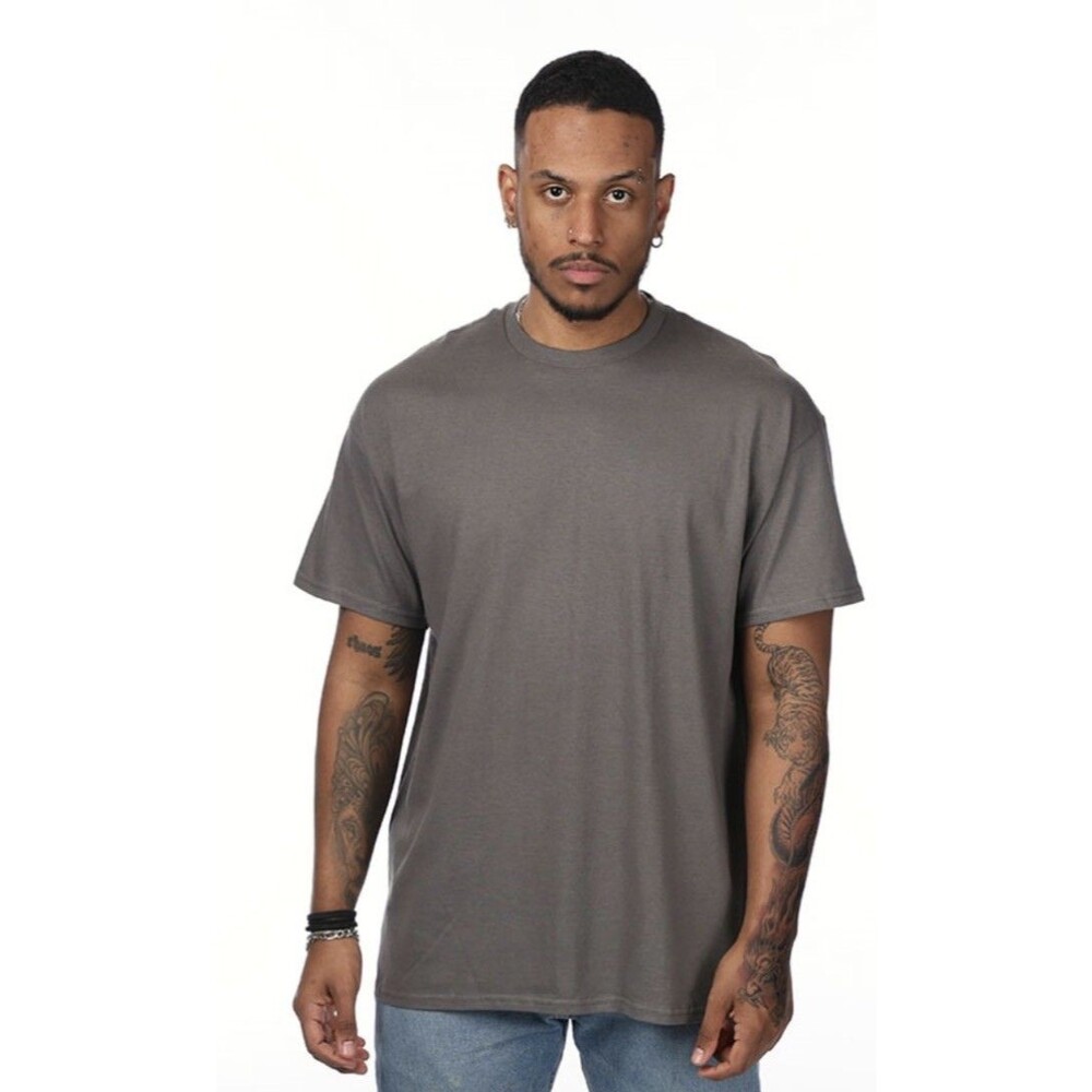 Cotton Plain Crew Neck Short Sleeves T-Shirt, NEW Gildan Men's